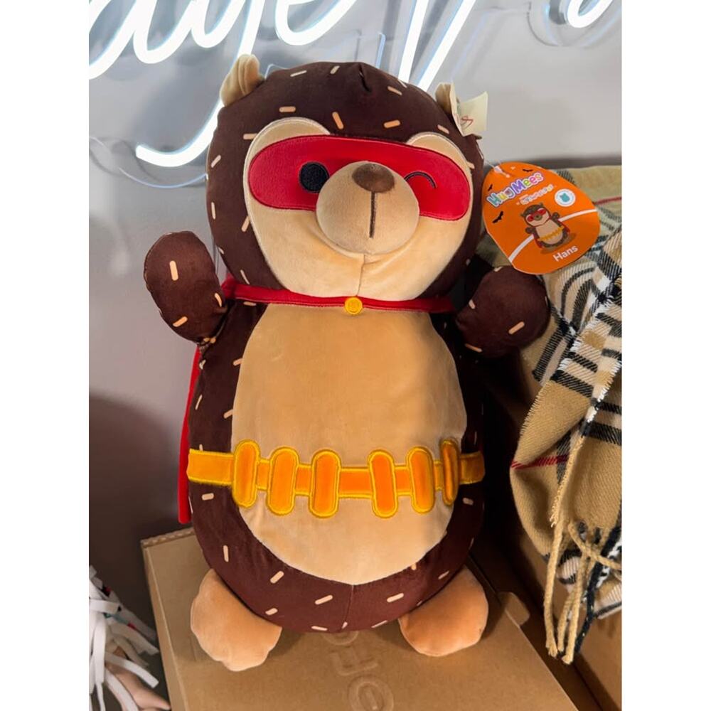 Squishmallows HugMees Hans Superhero Hedgehog Plush New With Tags